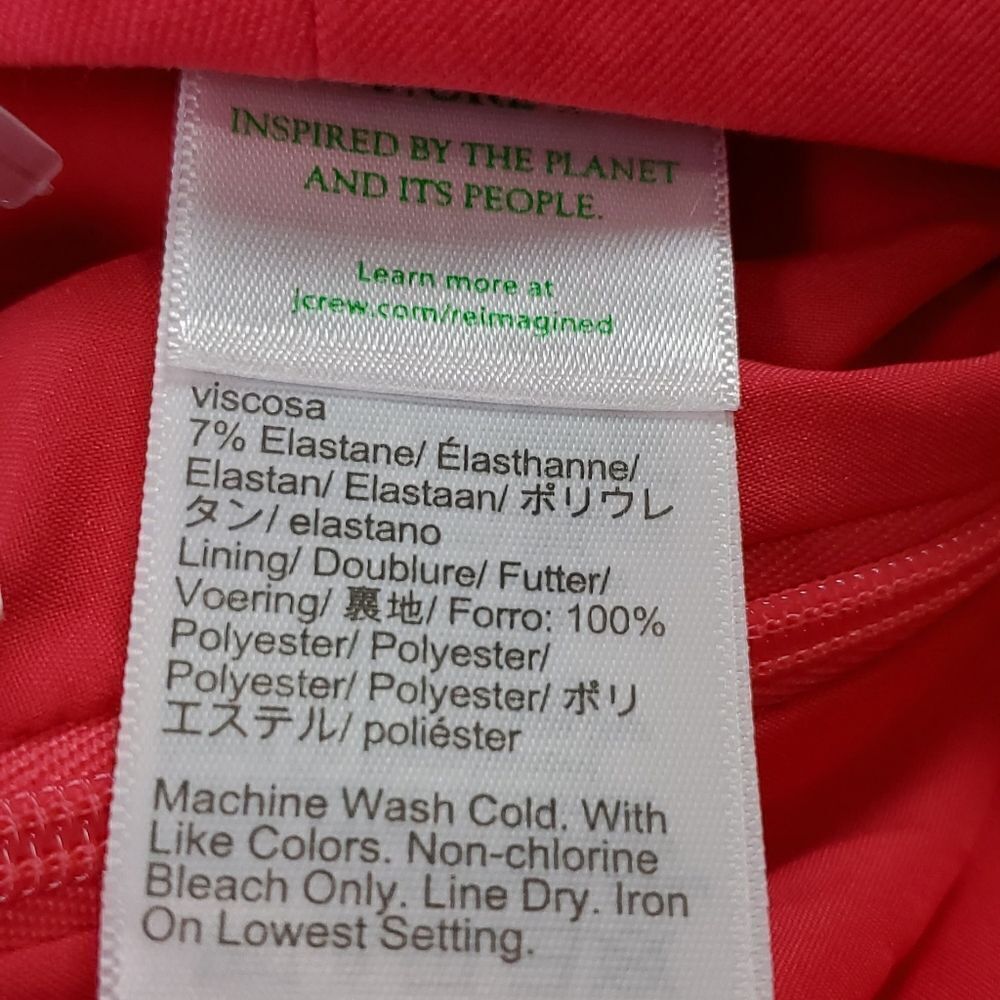 NWT J.Crew Factory Hot Pink Pencil Skirt - Picture 5 of 7